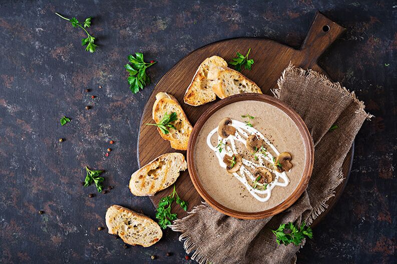 Gombapüré leves - illatos étel az egészséges táplálkozáshoz